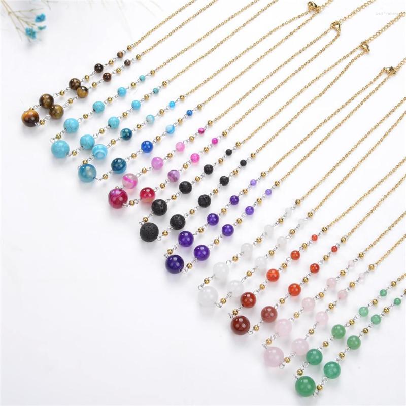 Chains Top Selling Good Quality Punk Cute Fashion Women Jewelry Stainless Steel Bead Crystal Necklace Women's Dress Necklaces
Chains Top Selling Good Quality Punk Cute Fashion Women Jewelry Stainless Steel Bead Crystal Necklace Women's Dress Necklaces