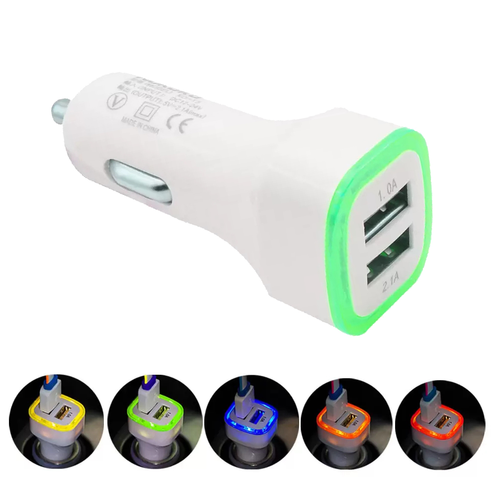 Cheaper LED Dual Usb Car Charger Vehicle Portable Power Adapter 5V 1A For Samsung S8 Note 8 charger, Mix color
Cheaper LED Dual Usb Car Charger Vehicle Portable Power Adapter 5V 1A For Samsung S8 Note 8 charger, Mix color