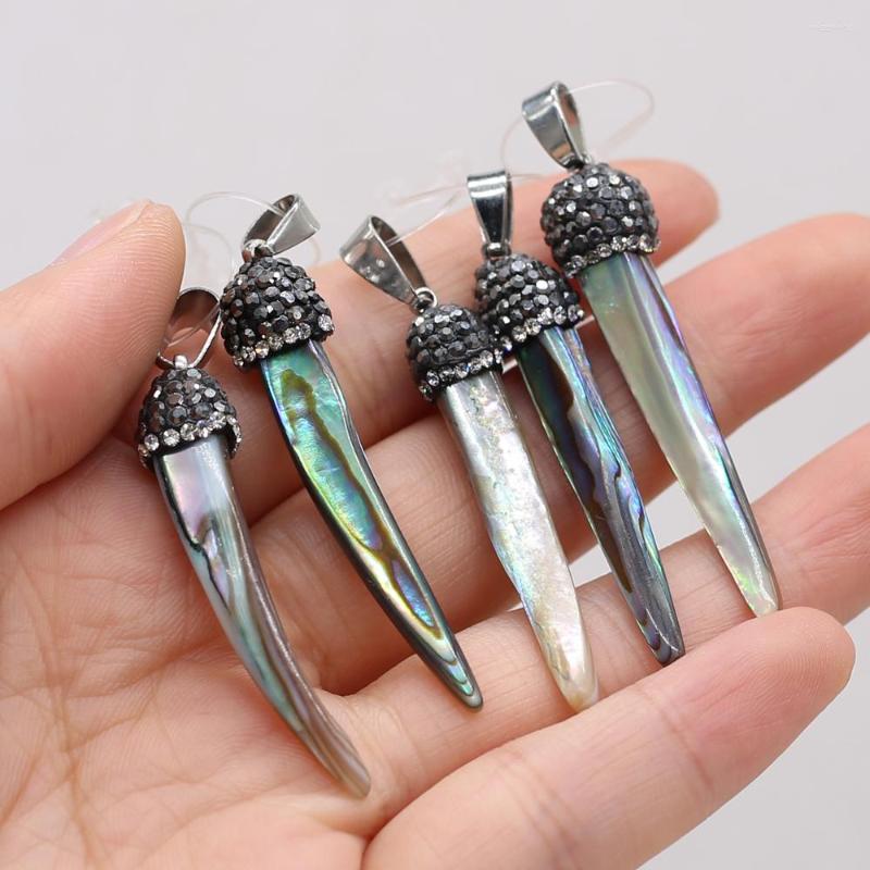 Pendant Necklaces 1PCS Natural Stone Knife Abalone Black Shell For Jewelry Making DIY Necklace Earring Accessories Charms Gift 5x40-5x50mm
Pendant Necklaces 1PCS Natural Stone Knife Abalone Black Shell For Jewelry Making DIY Necklace Earring Accessories Charms Gift 5x40-5x50mm