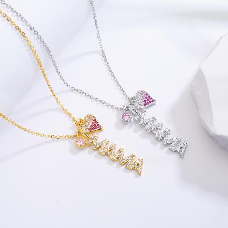 Chains HECHENG Mother's Day Mama Letter Pendant Necklace For Women Stainless Steel Chain Choker Personality Jewelry Gifts
Chains HECHENG Mother's Day Mama Letter Pendant Necklace For Women Stainless Steel Chain Choker Personality Jewelry Gifts