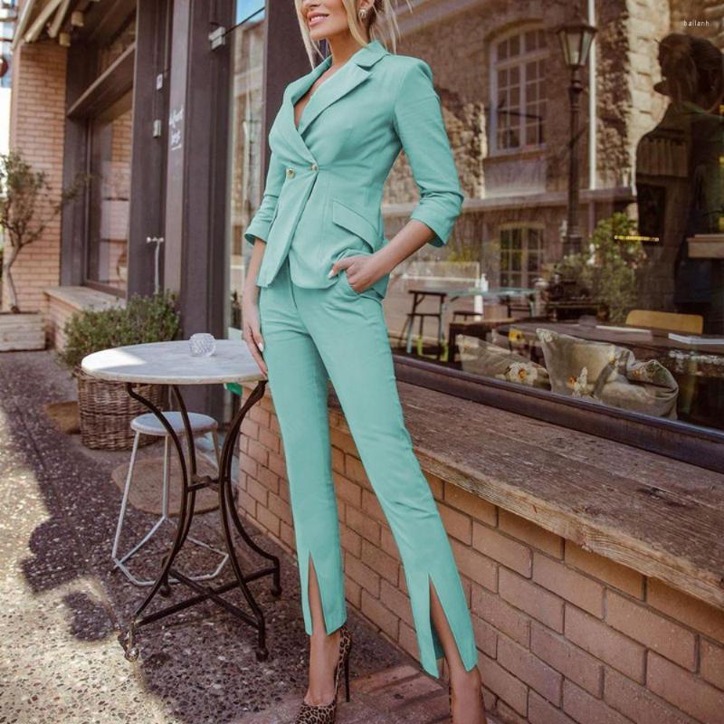 Women's Two Piece Pants 2023 Spring Women's Suits Slim Business High-Waist Buttons Lapel Professional Office Ladies Blazer With Slit, Red
Women's Two Piece Pants 2023 Spring Women's Suits Slim Business High-Waist Buttons Lapel Professional Office Ladies Blazer With Slit, Red
