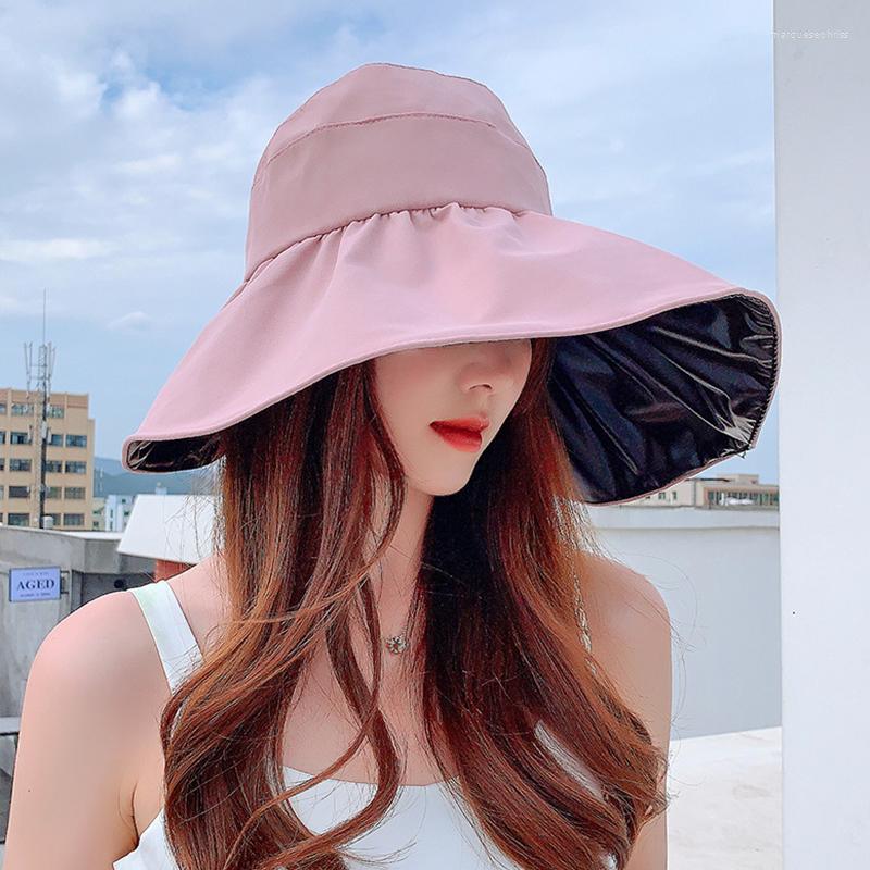 Wide Brim Hats Summer Double-layer Fisherman Hat Women's Empty Top Sun Outdoor UV Protection Foldable Sunshade Sunscreen
Wide Brim Hats Summer Double-layer Fisherman Hat Women's Empty Top Sun Outdoor UV Protection Foldable Sunshade Sunscreen