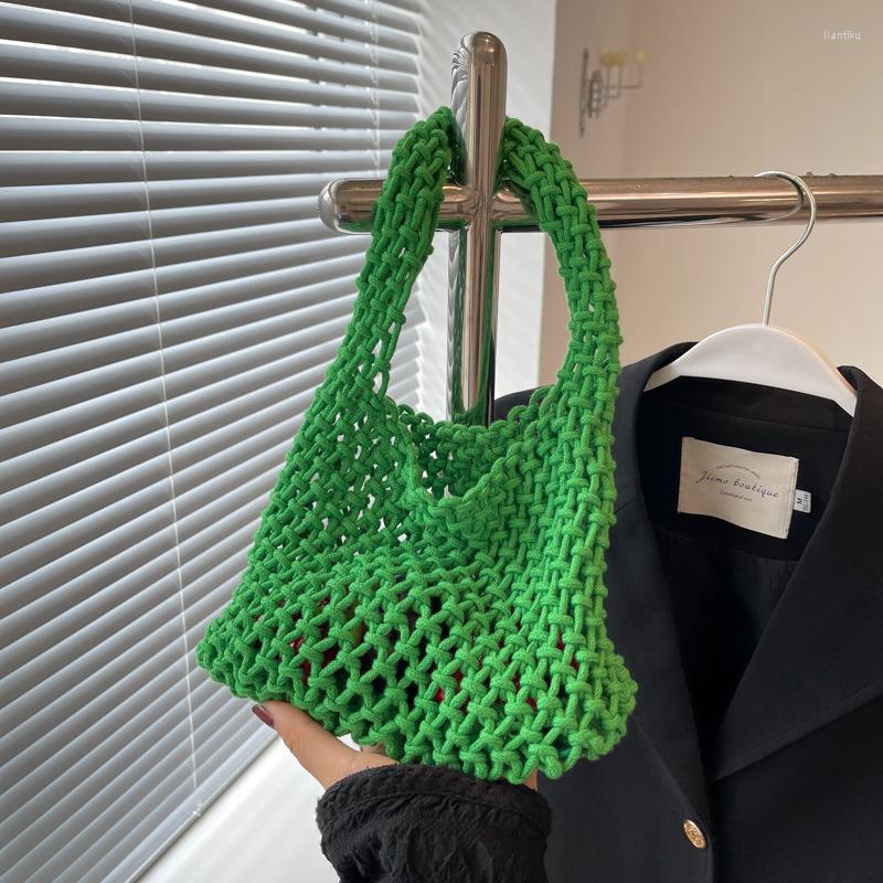 Evening Bags Japan And Korea Knitted Braid Handbag Crochet Fashion Art Chic Shoulder 2023 Tote For Women, Beige
Evening Bags Japan And Korea Knitted Braid Handbag Crochet Fashion Art Chic Shoulder 2023 Tote For Women, Beige