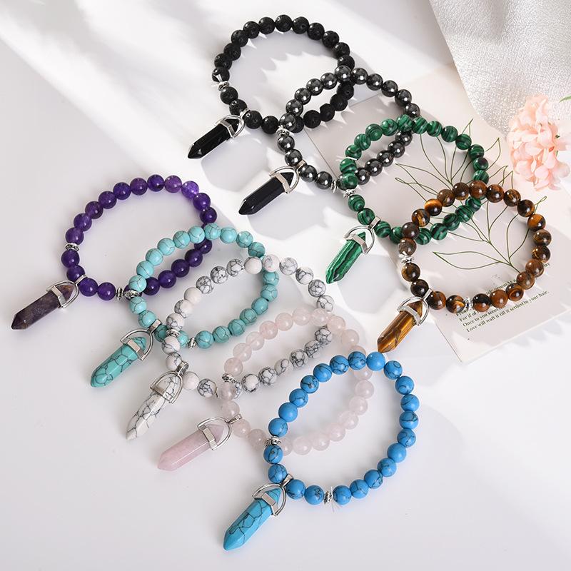 Strand Arrival Bohemia Natural Gradient Color Stone Bracelet 9Style Round Rock Cracked Beaded Wrist For Unisex Pretty Jewelry Gift
Strand Arrival Bohemia Natural Gradient Color Stone Bracelet 9Style Round Rock Cracked Beaded Wrist For Unisex Pretty Jewelry Gift
