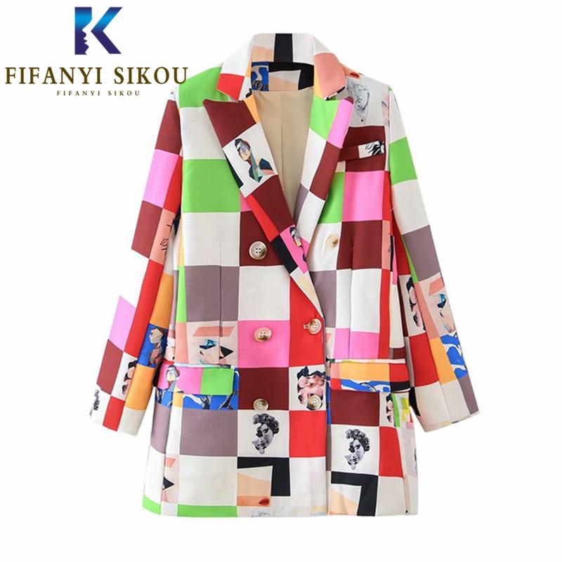 Pants 2020 Autumn Women Plaid Blazer Jacket Double Breasted Lapel Fashion Print Suit Jacket Streetwear Loose Womens Chic Blazers Coat, Style 2
Pants 2020 Autumn Women Plaid Blazer Jacket Double Breasted Lapel Fashion Print Suit Jacket Streetwear Loose Womens Chic Blazers Coat, Style 2