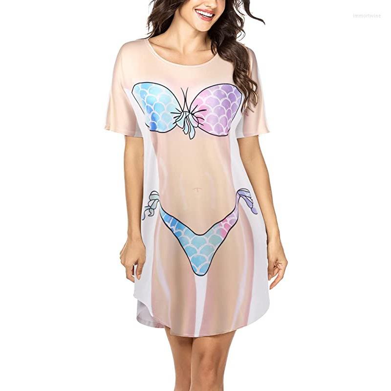 Women's Swimwear Women Bikini Shirt Cover Up Short Sleeve Cute Print Cover-Ups Baggy T Dress Fun Wear Bathing Suit 2023 Summer, Mermaid shiny
Women's Swimwear Women Bikini Shirt Cover Up Short Sleeve Cute Print Cover-Ups Baggy T Dress Fun Wear Bathing Suit 2023 Summer, Mermaid shiny