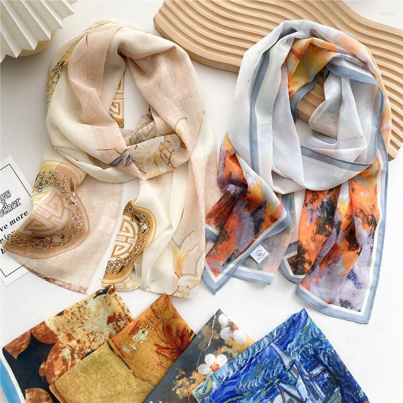 Scarves Fashion Silk Neck For Women Long Headband Hijab Scarfs Female Small Shawls Thin Wraps Bandana Head Hair Scarf 35 145CM
Scarves Fashion Silk Neck For Women Long Headband Hijab Scarfs Female Small Shawls Thin Wraps Bandana Head Hair Scarf 35 145CM