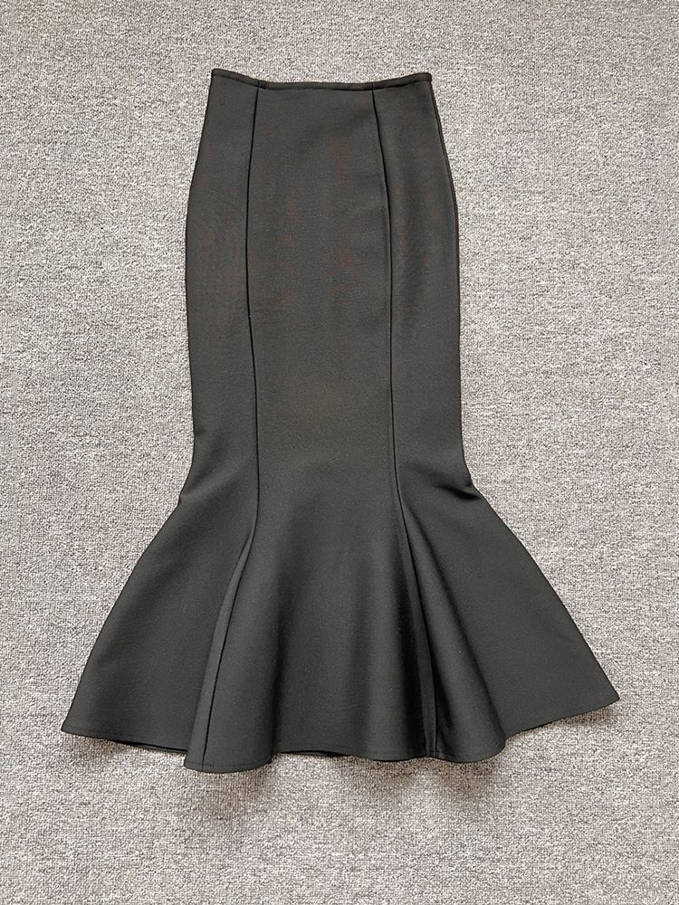 Skirts Ailigou 2023 Summer Women's Elastic Bodycon Bandage Mermaid Long Dres's Sexy and Elegant Pencil Skirt 230420