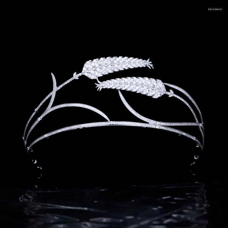 Hair Clips Simplicity Wheat Ears Wedding Crown Full Zircon Bride Tiaras Bridesmaid Diadem Women Headdress Accessories HQ0533
Hair Clips Simplicity Wheat Ears Wedding Crown Full Zircon Bride Tiaras Bridesmaid Diadem Women Headdress Accessories HQ0533