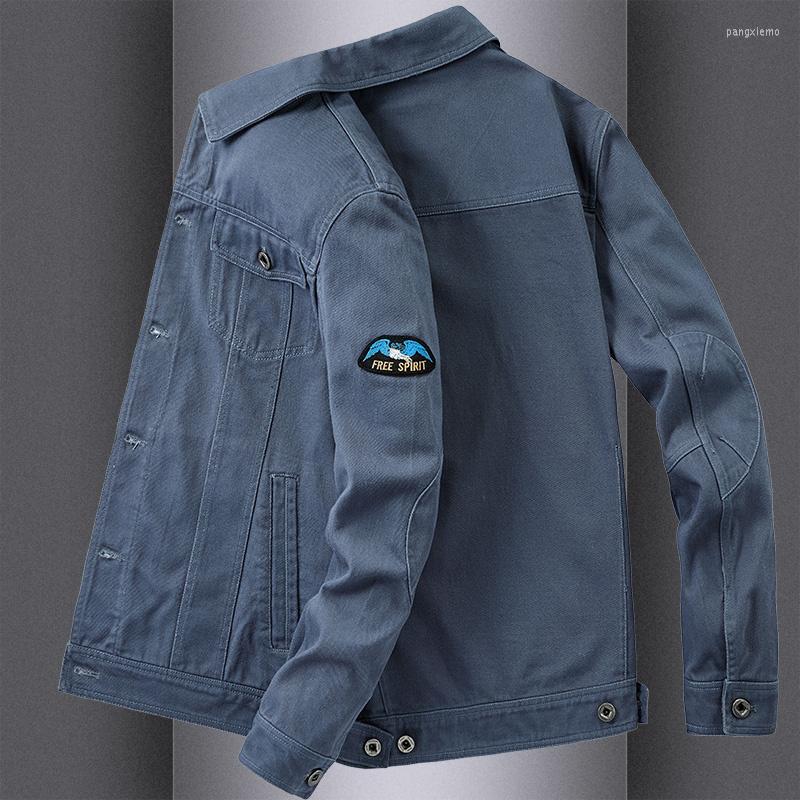 Men's Jackets 2023 Workwear Men's Spring And Autumn Youth Loose Fit Large Cotton Top Fashion Casual Pilot Denim Jacket, Black
Men's Jackets 2023 Workwear Men's Spring And Autumn Youth Loose Fit Large Cotton Top Fashion Casual Pilot Denim Jacket, Black