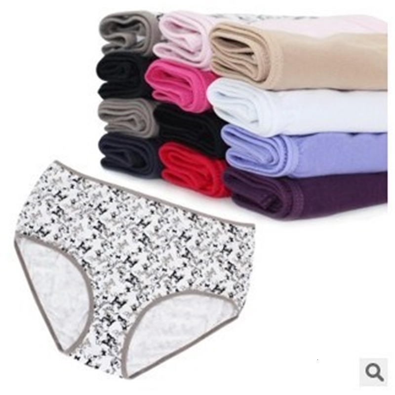 Women's Panties New women everyday panties 100%cotton underwear female briefs solid underwear knicker 6pcs/lot M L XL 2XL 3XL 4XL 5XL PLUS SIZE 2