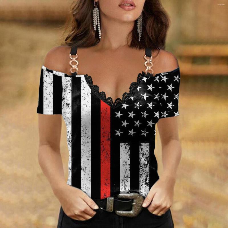Women's Blouses Independence Day Printing Womens Cold Shoulder V Neck Blouse Tops Summer Casual Short Sleeve Sexy Tee Shirts Ropa Mujer
Women's Blouses Independence Day Printing Womens Cold Shoulder V Neck Blouse Tops Summer Casual Short Sleeve Sexy Tee Shirts Ropa Mujer