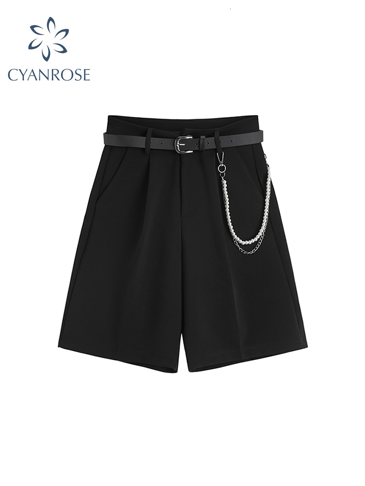 Women's Shorts Summer Suit Shorts Women Loose High Waist Fashion Casual Drop Feeling Show Solid Wide Leg Straight Shorts For Girls Soft 230420, Black
Women's Shorts Summer Suit Shorts Women Loose High Waist Fashion Casual Drop Feeling Show Solid Wide Leg Straight Shorts For Girls Soft 230420, Black