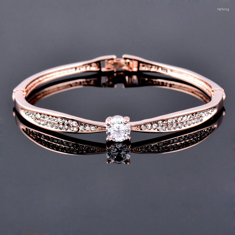 Bangle SINLEERY Elegant Dazzling Round Cubic Zirconia Bangles For Women Rose Gold Silver Color Beautiful Bracelets Fashion SSB
Bangle SINLEERY Elegant Dazzling Round Cubic Zirconia Bangles For Women Rose Gold Silver Color Beautiful Bracelets Fashion SSB