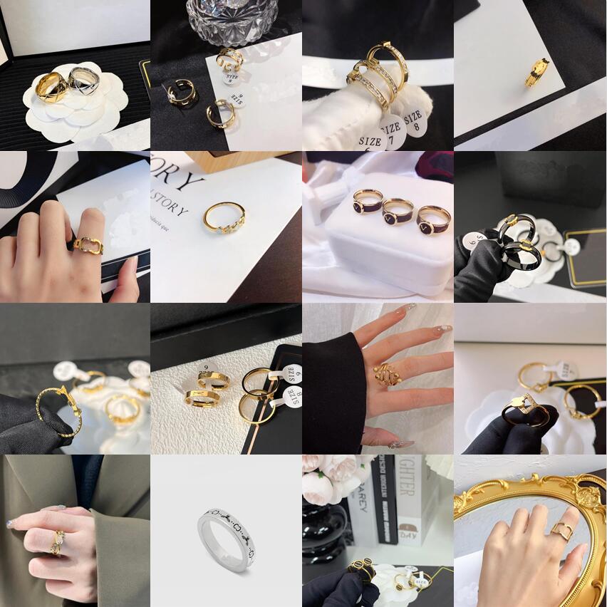 Luxury Design Brand Letter Ring Women and Men Top Quality Stainless Steel Inlaid Crystal Rhinestone Rings 18k Gold Plated Silver Plating Jewelry Accessories Gifts
Luxury Design Brand Letter Ring Women and Men Top Quality Stainless Steel Inlaid Crystal Rhinestone Rings 18k Gold Plated Silver Plating Jewelry Accessories Gifts