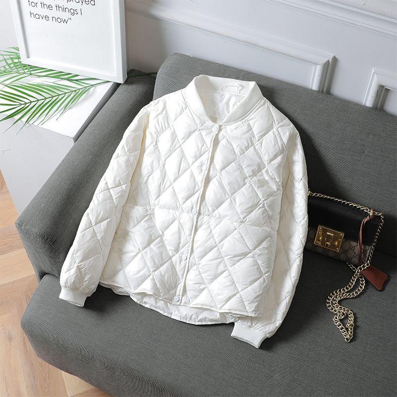 Leather Lightweight Cotton Jacket Women's Short Loose Baseball Down Coat Female Autumn And Winter New Jacket Tide, White
Leather Lightweight Cotton Jacket Women's Short Loose Baseball Down Coat Female Autumn And Winter New Jacket Tide, White