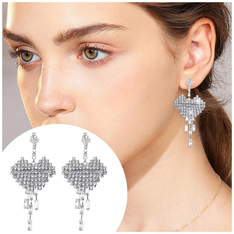 Hoop Earrings Silver Needle Love Tassel Female Sweet Super Flash Aesthetic Court Retro Trend Elegant
Hoop Earrings Silver Needle Love Tassel Female Sweet Super Flash Aesthetic Court Retro Trend Elegant
