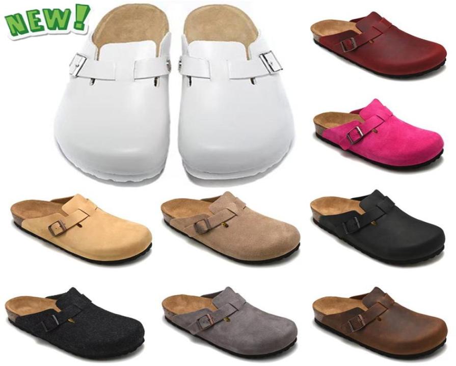 Designer Slippers Boston Sandals Oiled Leather Bag Head Pull Cork Suede Autumn Winter Loafers Shoes Classic Tan Brown Black Fashio3807612, Grey
Designer Slippers Boston Sandals Oiled Leather Bag Head Pull Cork Suede Autumn Winter Loafers Shoes Classic Tan Brown Black Fashio3807612, Grey