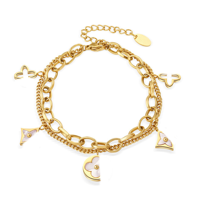 Mixed Bagle Bracelets For Women 18k Gold Plated Link Chains Luxury Design Gold Glittering Metal Female Couple Gifts Exquisite Charm Bracelets Simple Versatile
Mixed Bagle Bracelets For Women 18k Gold Plated Link Chains Luxury Design Gold Glittering Metal Female Couple Gifts Exquisite Charm Bracelets Simple Versatile