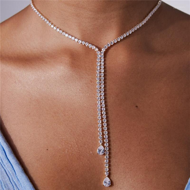 Chains Pattern Simple Fashion Rhinestone Necklace Trend Super Flash Sexy Luxurious Neck Chain Ornaments Wholesale
Chains Pattern Simple Fashion Rhinestone Necklace Trend Super Flash Sexy Luxurious Neck Chain Ornaments Wholesale