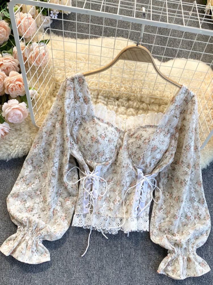 Women' Blouses Deeptown Vintage Slim Blouse Women Elegant Lace Floral Puff Sleeve Shirts Fashion Casual Square Collar All-match Chic Crop, Black
Women' Blouses Deeptown Vintage Slim Blouse Women Elegant Lace Floral Puff Sleeve Shirts Fashion Casual Square Collar All-match Chic Crop, Black