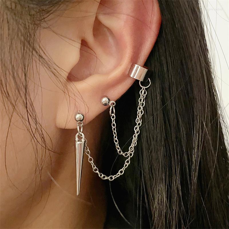 Hoop Earrings 2023 Fashion Personalized Punk Chain Ear Clip Single Long Tassel Cone Without Hole For Men And Women
Hoop Earrings 2023 Fashion Personalized Punk Chain Ear Clip Single Long Tassel Cone Without Hole For Men And Women