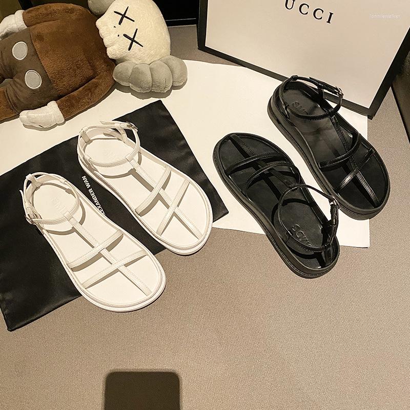 Sandals Concise Narrow Band Gladiator Women 2023 Summer Beach Shoes Woman Slippers Cut Out Sandales Femme Buckle Strap Sandalias, White
Sandals Concise Narrow Band Gladiator Women 2023 Summer Beach Shoes Woman Slippers Cut Out Sandales Femme Buckle Strap Sandalias, White