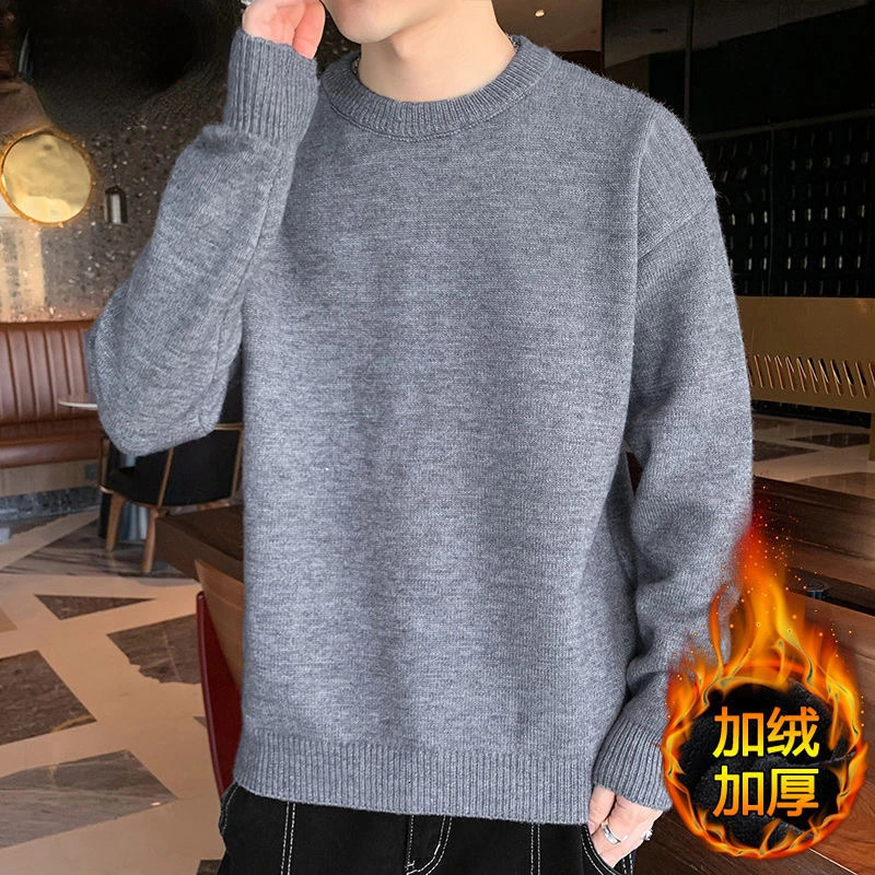 Men's Sweaters Soft Warm 2023 Autumn Winter Sweater O Neck Solid Casual Men Fashion Knit Pullovers Streetwear Mens Christmas 231118