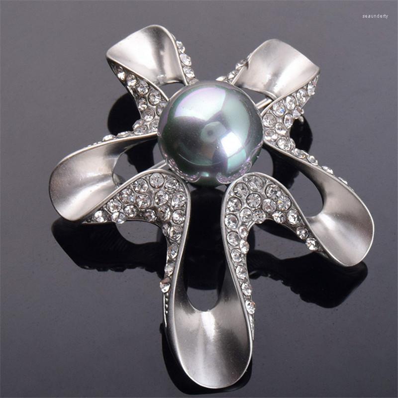 Brooches Fashion Luxury Big Elegant Black Pearl Starfish Silver Color Rhinestone Alloy Animal Brooch Lady Party Pins Gifts
Brooches Fashion Luxury Big Elegant Black Pearl Starfish Silver Color Rhinestone Alloy Animal Brooch Lady Party Pins Gifts