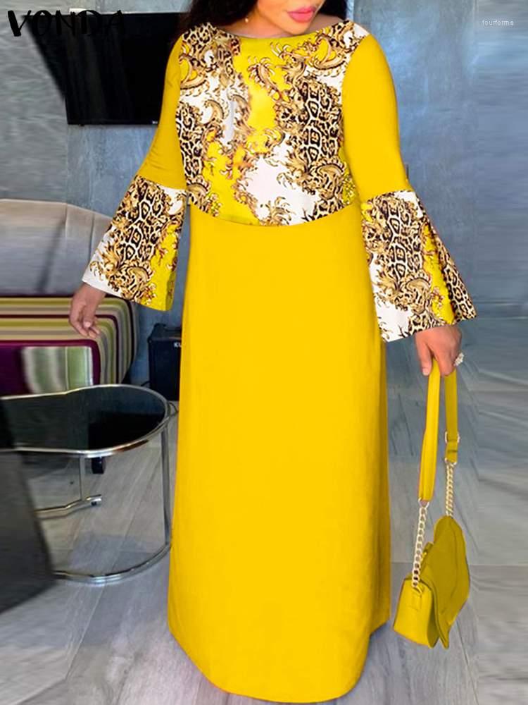 Casual Dresses VONDA Bohemian Long Maxi Dress 2023 Summer Flare Sleeve Women Printed Satin Patchwork Loose Vestido O Neck Party Sundress, Green
Casual Dresses VONDA Bohemian Long Maxi Dress 2023 Summer Flare Sleeve Women Printed Satin Patchwork Loose Vestido O Neck Party Sundress, Green