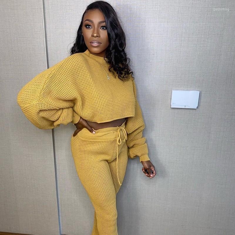 Women' Two Piece Pants Autumn Knitted Set Women Puff Sleeve Sweater Crop Top And Casual Solid Black Sweatsuits For Streetwear
Women' Two Piece Pants Autumn Knitted Set Women Puff Sleeve Sweater Crop Top And Casual Solid Black Sweatsuits For Streetwear