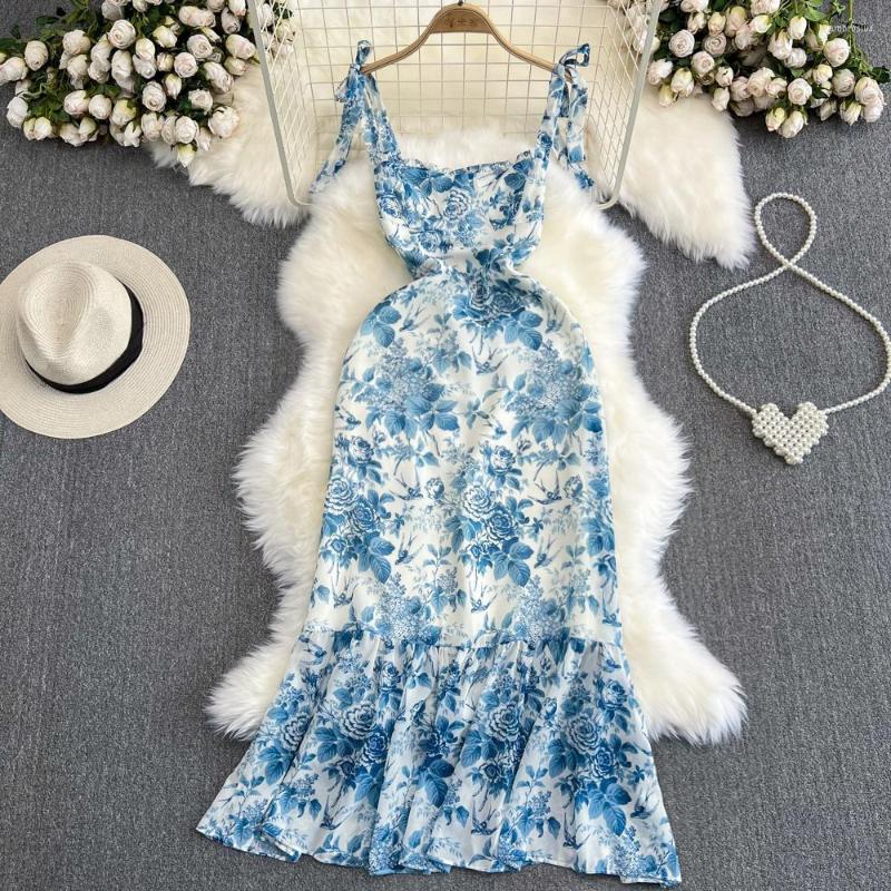 Casual Dresses 2023 Summer Ruffle Trumpet / Mermaid Beach Slip Dress Women Sleeveless Floral Long Elegant Evening Party Backless, Blue
Casual Dresses 2023 Summer Ruffle Trumpet / Mermaid Beach Slip Dress Women Sleeveless Floral Long Elegant Evening Party Backless, Blue