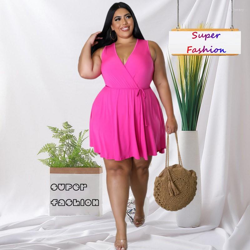 Plus Size Dresses WSFEC -5XL For Women 2023 Summer Clothing Solid Simple Sleeveless Bandage Wild Sexy Mini Dress Drop, Fuchsia
Plus Size Dresses WSFEC -5XL For Women 2023 Summer Clothing Solid Simple Sleeveless Bandage Wild Sexy Mini Dress Drop, Fuchsia