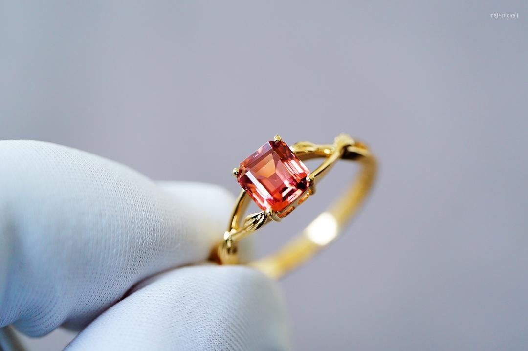 Cluster Rings JHY Solid 18K Yellow Gold Nature Red Tourmaline 1.2ct Gemstones Diamonds For Women Fine Jewelry Presents
Cluster Rings JHY Solid 18K Yellow Gold Nature Red Tourmaline 1.2ct Gemstones Diamonds For Women Fine Jewelry Presents