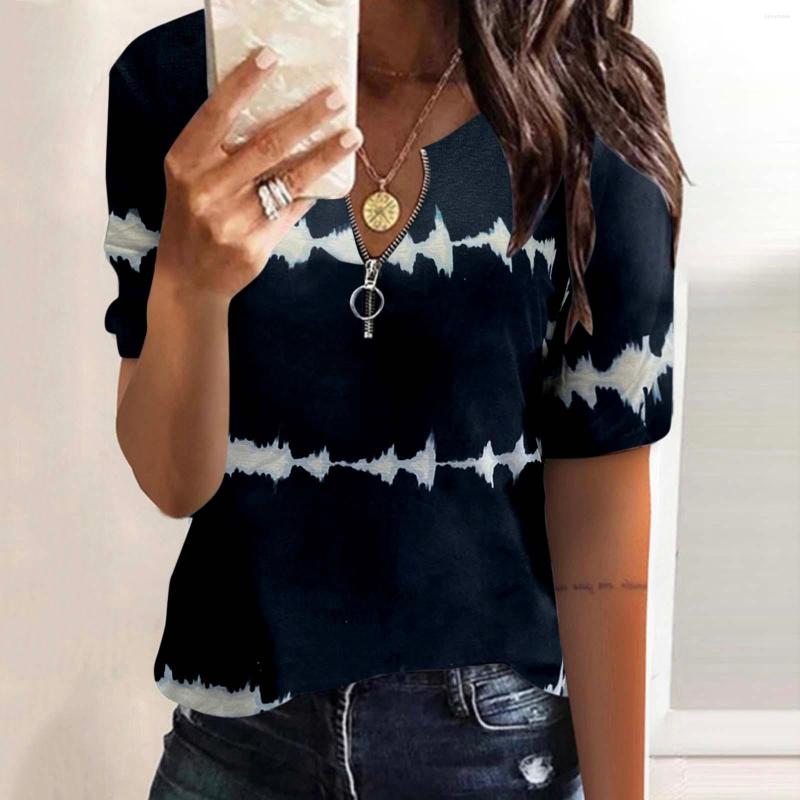 Women' T Shirts Womens Summer Casual Zip Fashion Printed Off Shoulder Short Sleeve Shirt Top, Blue
Women' T Shirts Womens Summer Casual Zip Fashion Printed Off Shoulder Short Sleeve Shirt Top, Blue