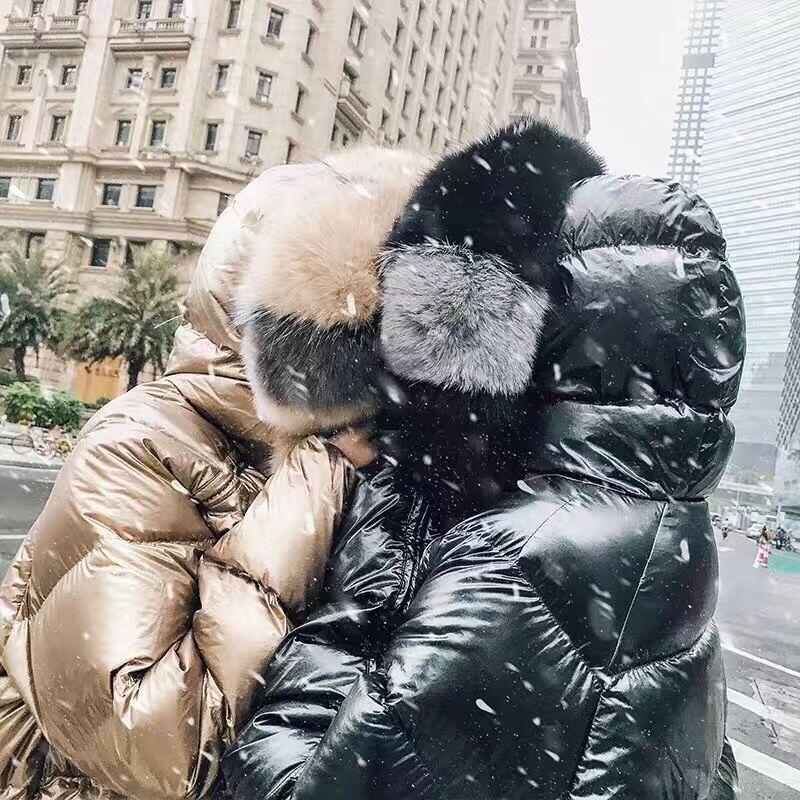 Fur 2022 winter jacket women sliver parka real fur coat natural fox fur collar loose short coat white duck down jacket waterproof, Black sliver
Fur 2022 winter jacket women sliver parka real fur coat natural fox fur collar loose short coat white duck down jacket waterproof, Black sliver