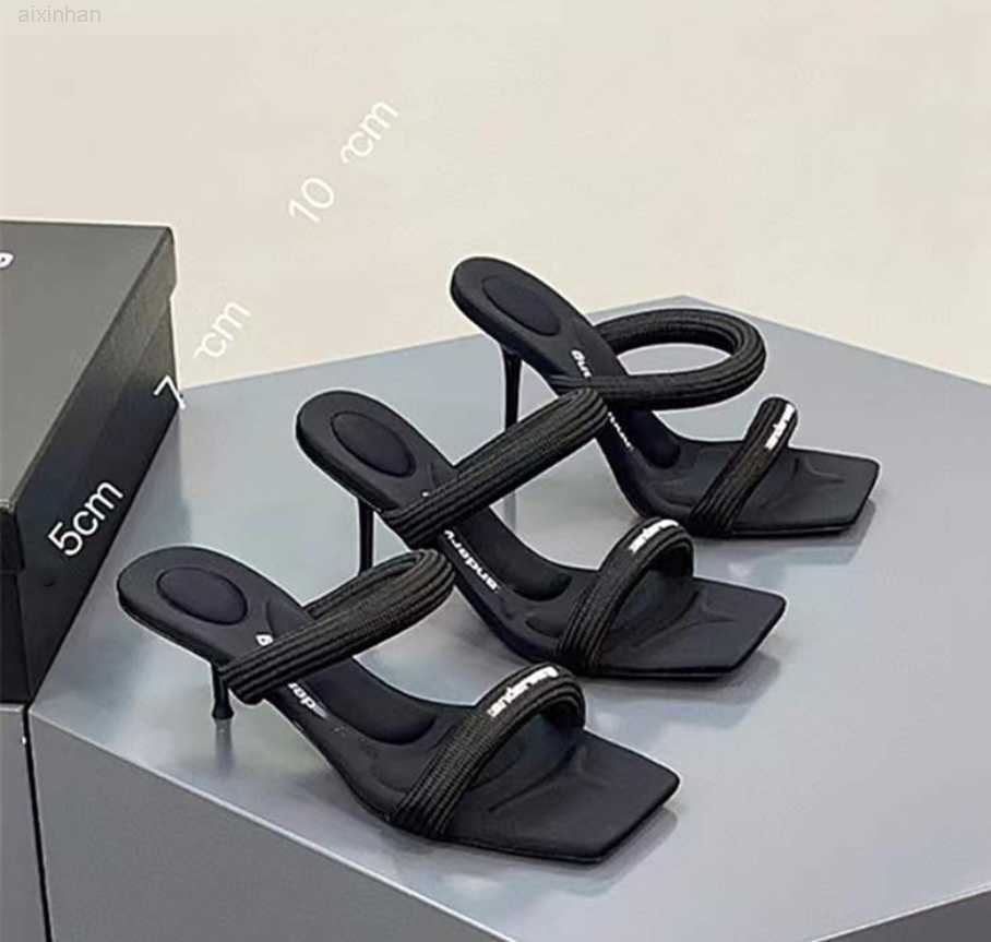 Slippers Sandals Cat Heels Holiday Sandals Black High Heel New Soft Bottom Stiletto High-Heeled Ladies Banquet Luxury A Wang Webbing, 1 10cm
Slippers Sandals Cat Heels Holiday Sandals Black High Heel New Soft Bottom Stiletto High-Heeled Ladies Banquet Luxury A Wang Webbing, 1 10cm