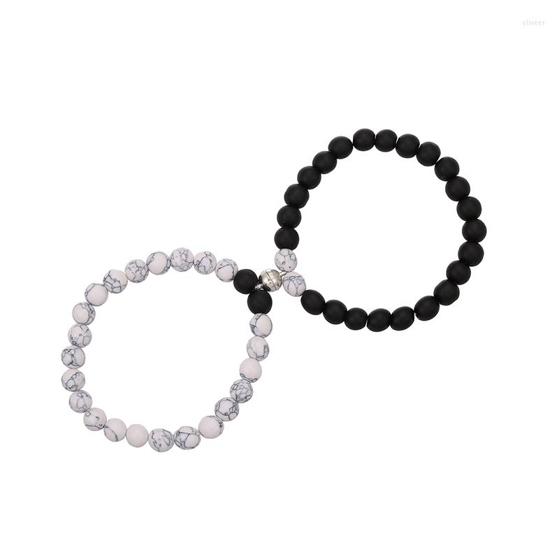 Charm Bracelets Couple Bracelet Natural Stone 8mm Magnet Clasp For Dear One Gift On Valentine's Day 2psc 
Charm Bracelets Couple Bracelet Natural Stone 8mm Magnet Clasp For Dear One Gift On Valentine's Day 2psc