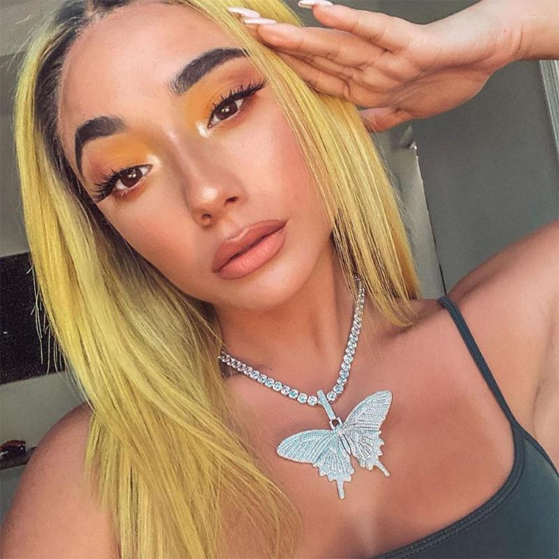 Pendant Necklaces Cubic Zirconia Paved Bling Out Butterfly Pendants CZ Tennis Chain For Men Women Hip Hop Choker Jewelry SP05
Pendant Necklaces Cubic Zirconia Paved Bling Out Butterfly Pendants CZ Tennis Chain For Men Women Hip Hop Choker Jewelry SP05