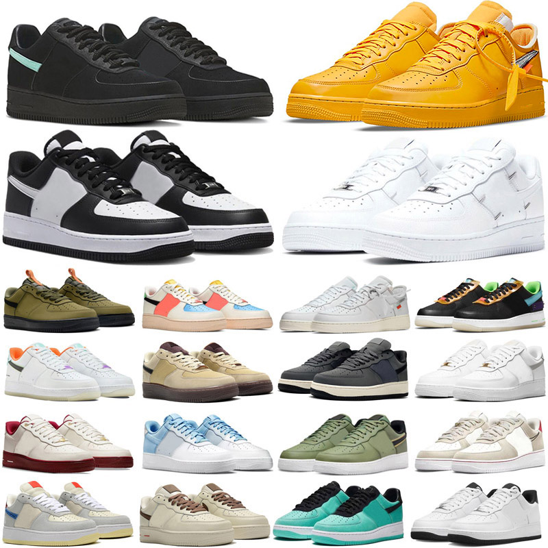 2024 Classic 1 Casual Shoes One Skate Runner Triple White Black Wheat Ones High Low Cut Trainers 1s Original Skateboard Sports Sneakers size 36-45