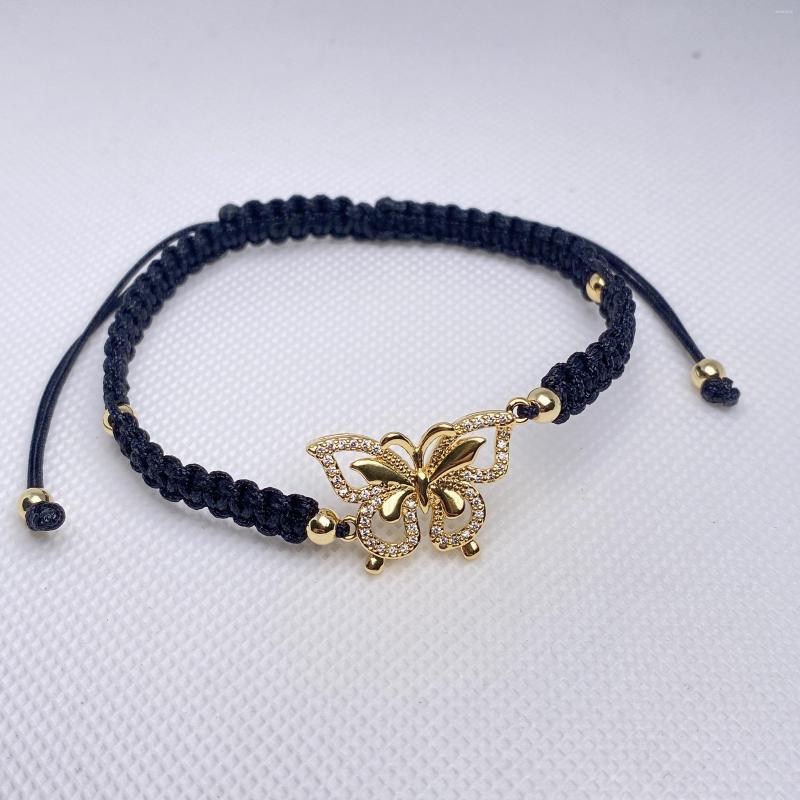 Strand 2023 Handmade Braided String Bracelet For Women White CZ Butterfly Pendant Adjustable Charm Bangles Fashion Girl Jewelry
Strand 2023 Handmade Braided String Bracelet For Women White CZ Butterfly Pendant Adjustable Charm Bangles Fashion Girl Jewelry