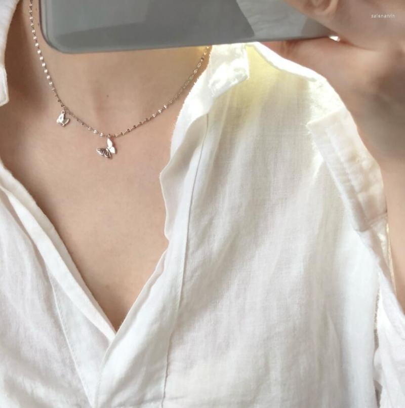 Chains Cute 925 Sterling Silver Butterfly Necklace Shiny Zircon Choker Temperament Clavicle Chain Woman Wedding Jewelry Birthday Gift
Chains Cute 925 Sterling Silver Butterfly Necklace Shiny Zircon Choker Temperament Clavicle Chain Woman Wedding Jewelry Birthday Gift