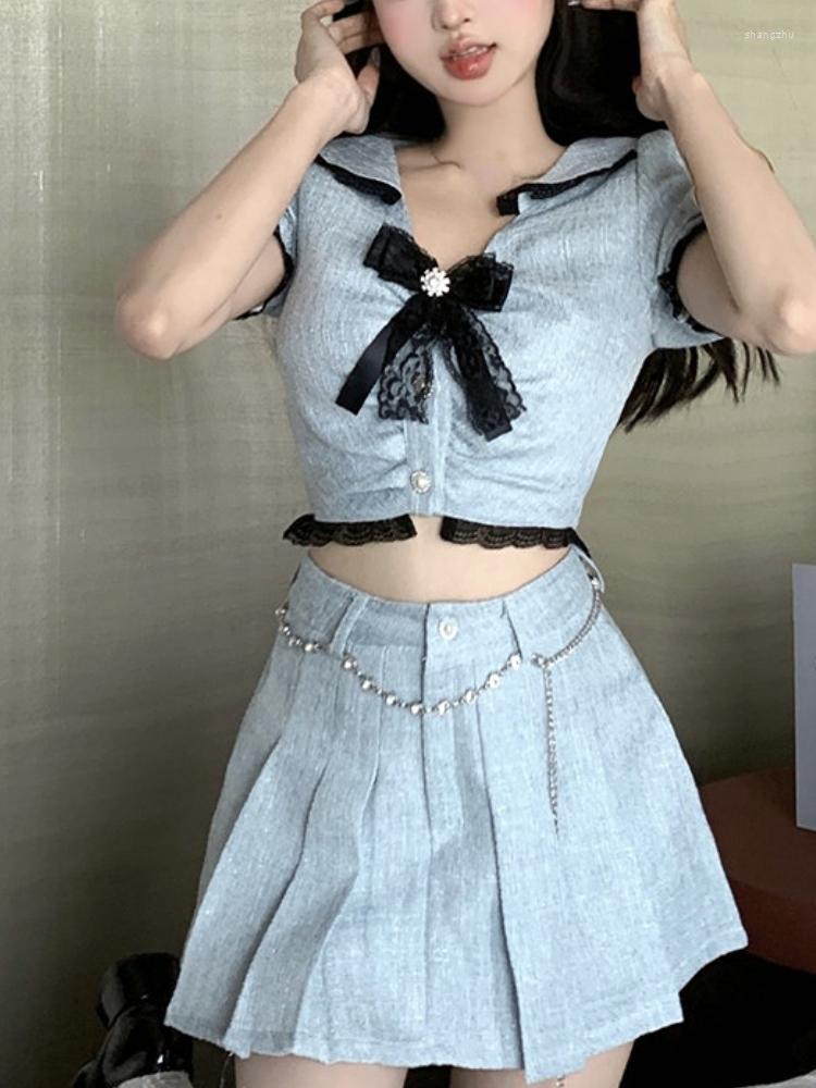 Work Dresses Japanese Kawaii Two Piece Set Women Lace Bow Sweet Y2k Mini Skirt Suit Female Puff Sleeve Korean Fashion Sets 2023 Summer, Only skirt
Work Dresses Japanese Kawaii Two Piece Set Women Lace Bow Sweet Y2k Mini Skirt Suit Female Puff Sleeve Korean Fashion Sets 2023 Summer, Only skirt