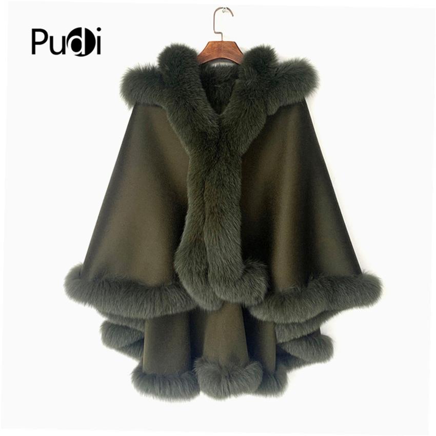 Fur Pudi Women Real Fox Fur Coat Jacket Female Genuine WOOL Hooded Shawl Cape, Camel
Fur Pudi Women Real Fox Fur Coat Jacket Female Genuine WOOL Hooded Shawl Cape, Camel