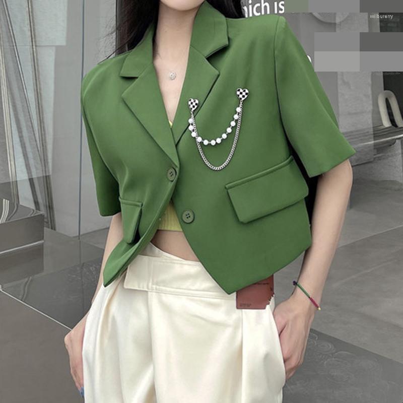 Women's Suits Short Suit Women's Spring/Summer Korean Version 2023 Thin And Slim Green Salt Sleeve Coat, Black
Women's Suits Short Suit Women's Spring/Summer Korean Version 2023 Thin And Slim Green Salt Sleeve Coat, Black