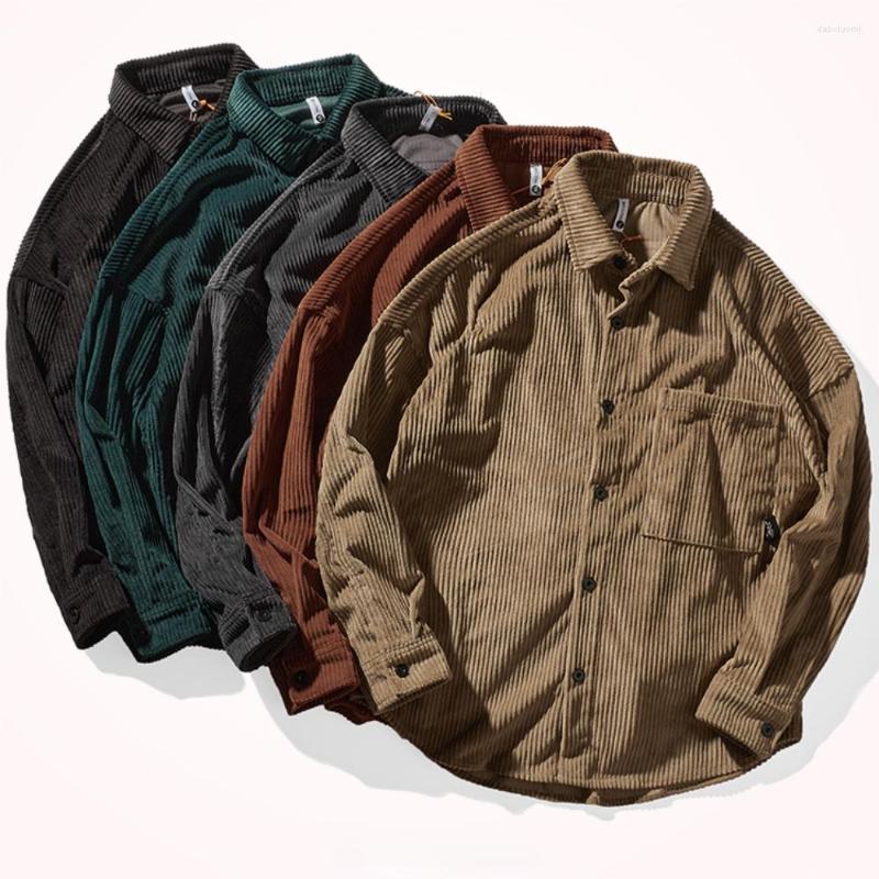 Men's Jackets Corduroy Jacket Men's Japanese Retro Design Large Loose Shirt, Black
Men's Jackets Corduroy Jacket Men's Japanese Retro Design Large Loose Shirt, Black