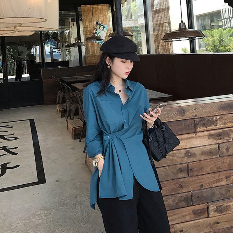 Women' Blouses Retro Irregular Shirts Women Spring Autumn French Female Lapel Long Sleeve Solid Slim Waist Slit Lace Up Button Tops, White
Women' Blouses Retro Irregular Shirts Women Spring Autumn French Female Lapel Long Sleeve Solid Slim Waist Slit Lace Up Button Tops, White