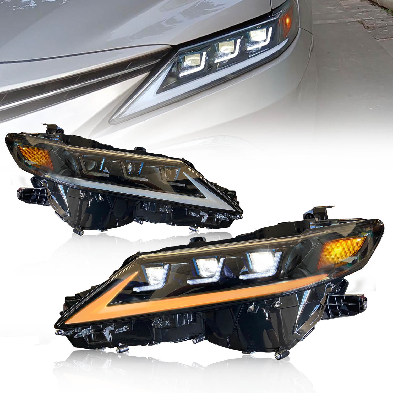 Headlights LED Lamp For Toyota Camry 20 18-2023 LED Headlight Signal Lights Turn High Low Car Lamp