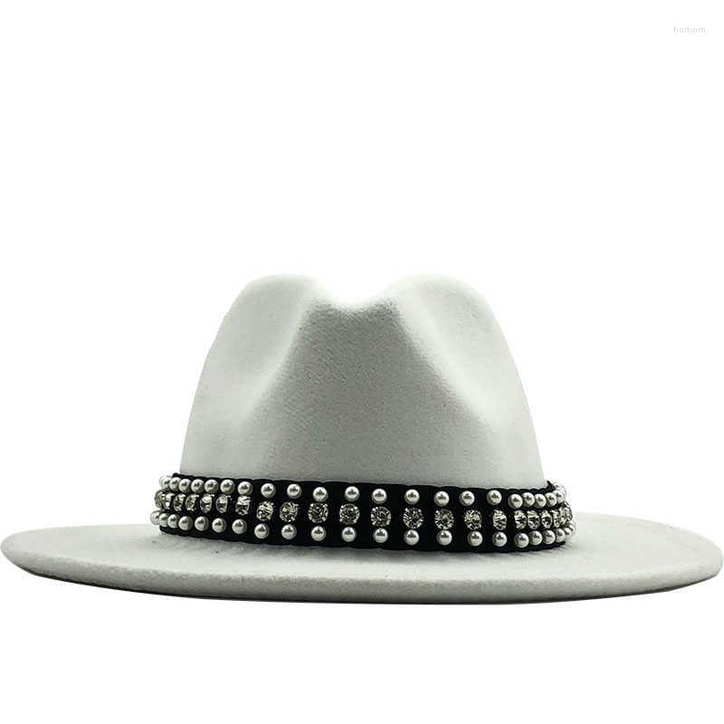 Berets Women Men Wide Brim Wool Felt Fedora Panama Hat With Belt Buckle Jazz Trilby Cap Party Formal Top In Pink White, Navy
Berets Women Men Wide Brim Wool Felt Fedora Panama Hat With Belt Buckle Jazz Trilby Cap Party Formal Top In Pink White, Navy