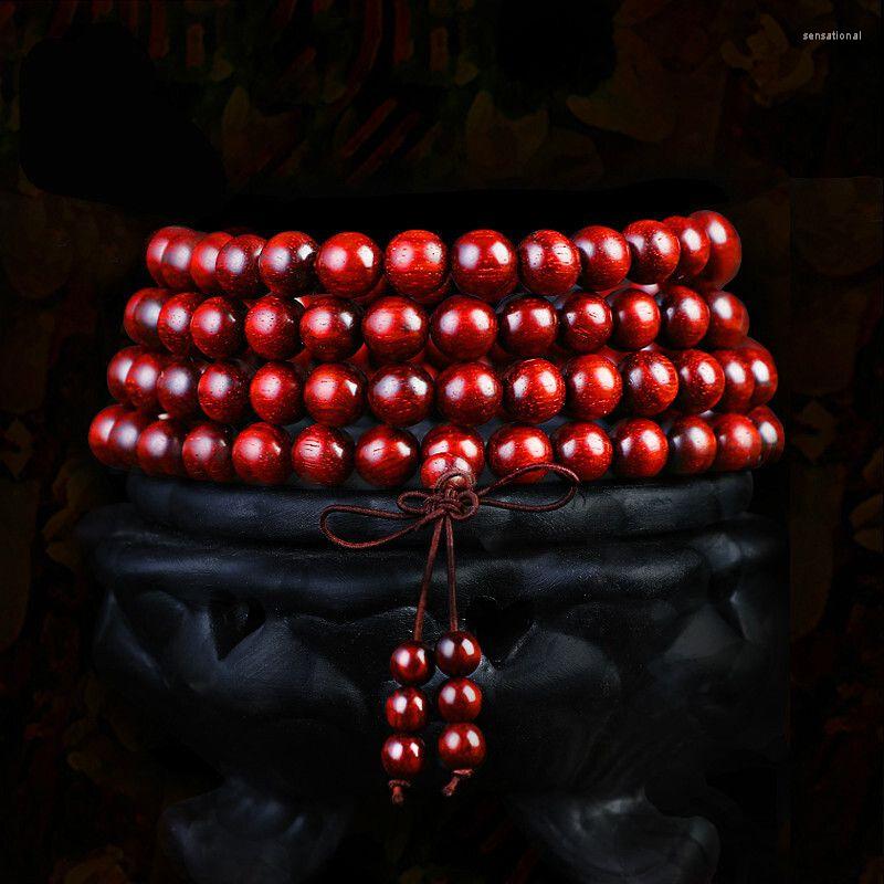 Strand SNQPXiaoye Red Sandalwood Hand Chain 108 Buddhist Beads Authentic Old Material Men's Bracelet 6mm Women's Style
Strand SNQPXiaoye Red Sandalwood Hand Chain 108 Buddhist Beads Authentic Old Material Men's Bracelet 6mm Women's Style